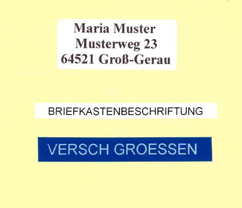 Beschriftungen
